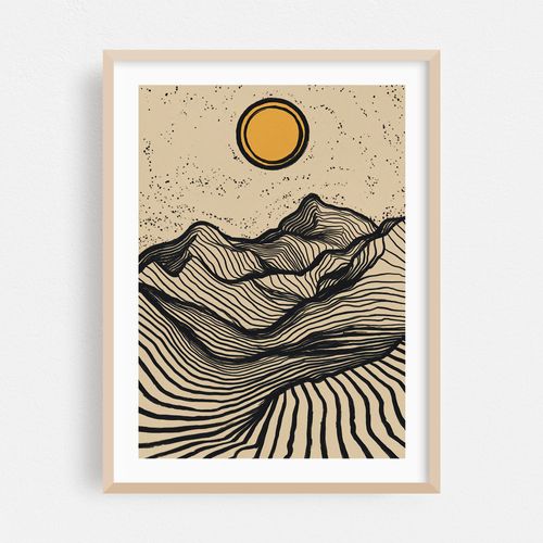 Abstract Mountain Landscape 03