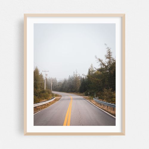 Road in Cutler, Maine