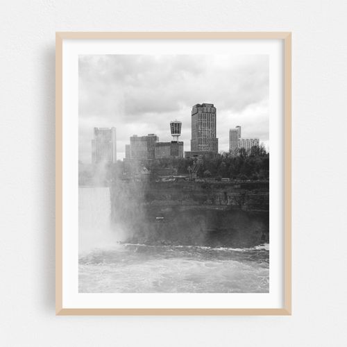 Niagara Falls from NY 05 B&W