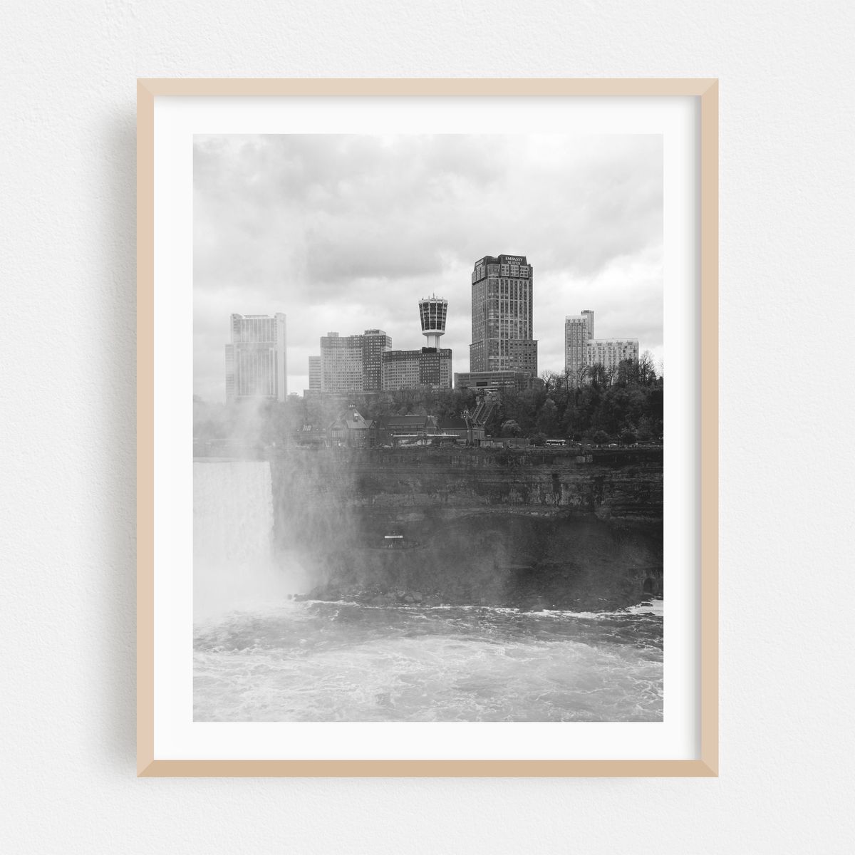 Niagara Falls from NY 05 B&W – image 1 of 12