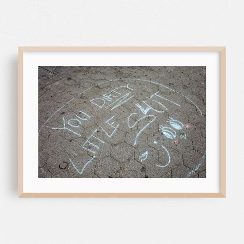 Writing With Chalk in the Park