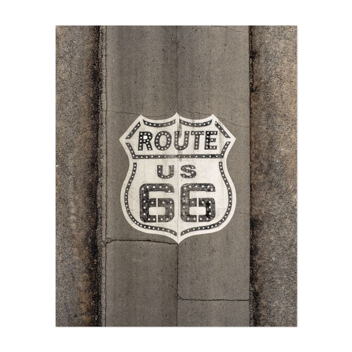 Aerial Route 66 Road Sign – image 1 of 2