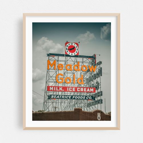 Meadow Gold Sign