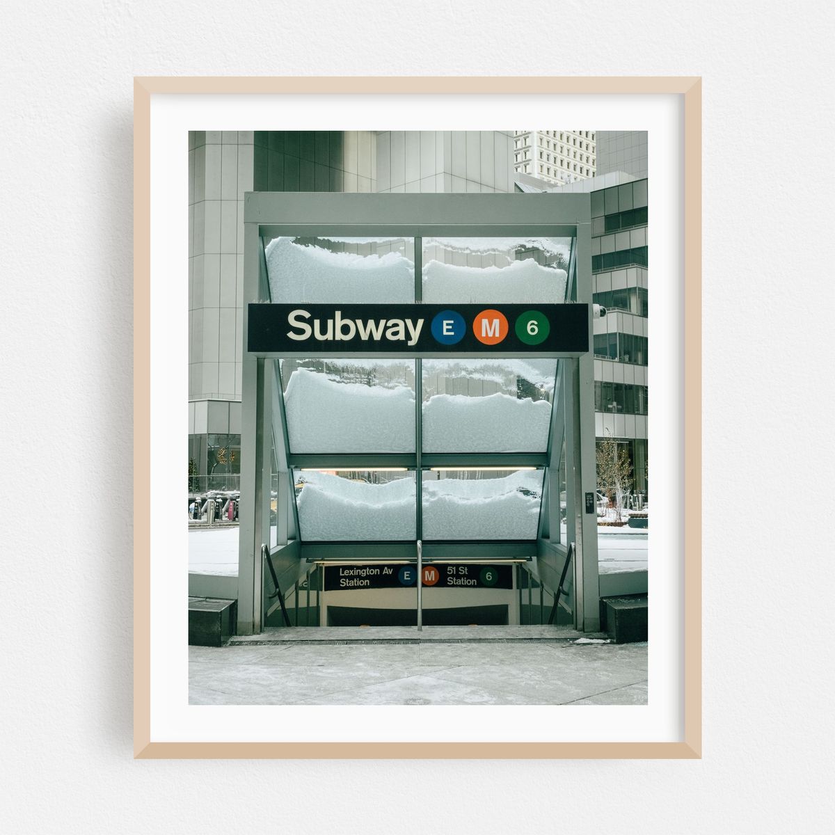 Snowy Subway Entrance – image 1 of 12
