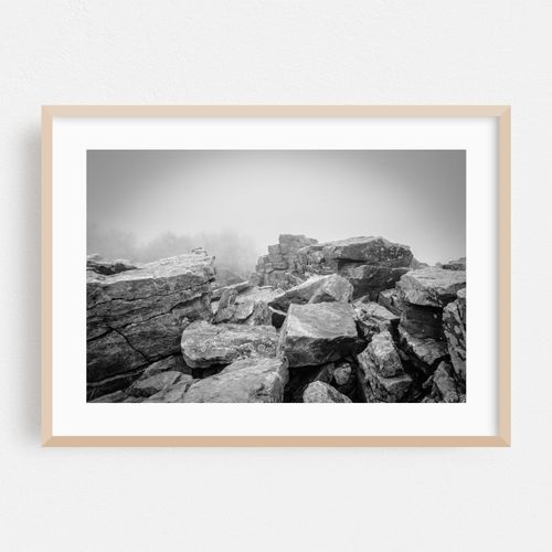 Foggy Blackrock B&W