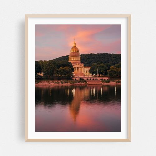 West Virginia State Capitol at Sunset