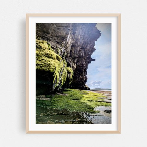 Mossy Sea Cave Wall, Wild Atlantic Way – Irish Coastal