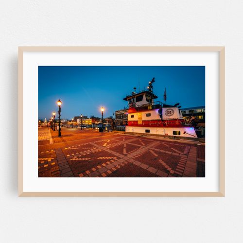 Docked along Broadway Pier