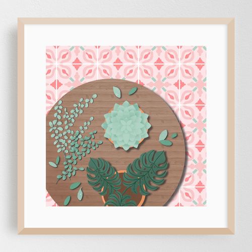 Succulent patio