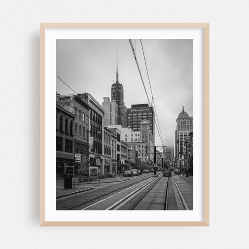 Main Street, Buffalo B&W