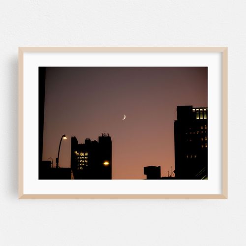 Crescent Moon over Chinatown