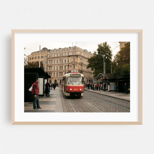 Tram at Náměstí Míru, Prague