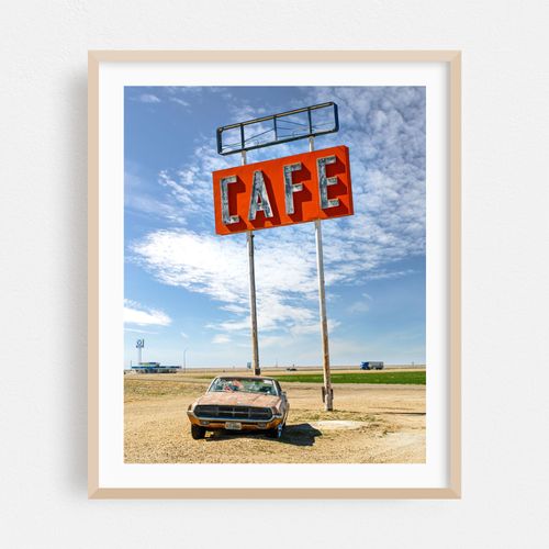 Cafe Sign, Route 66, Texas 01