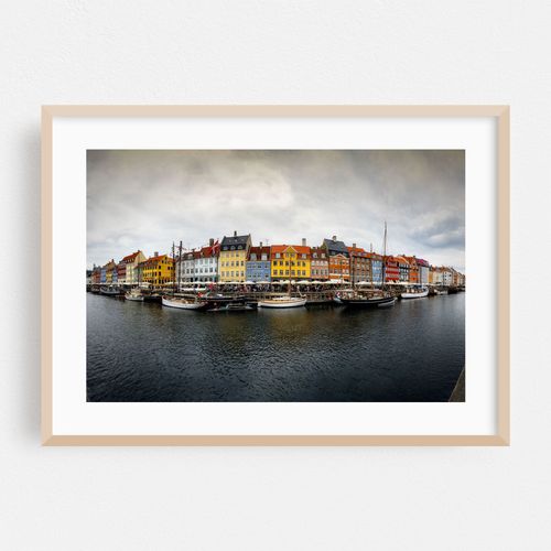 Copenhagen Nyhavn District Panorama