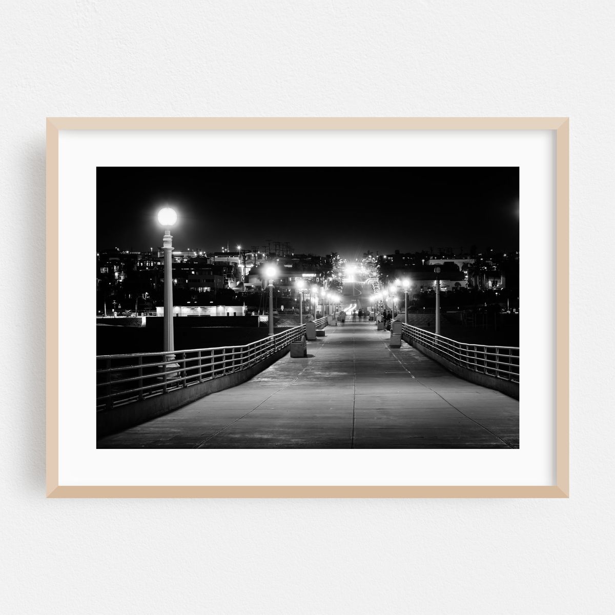 The Pier & Manhattan Beach Boulevard B&W – image 1 of 6