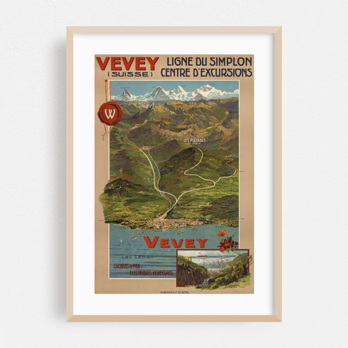 Vevey – Ligne du Simplon. Centre d’excursions (1911)