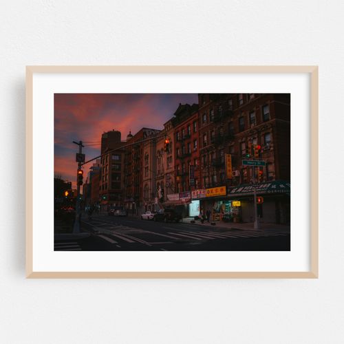 Chinatown at sunset, NYC 01