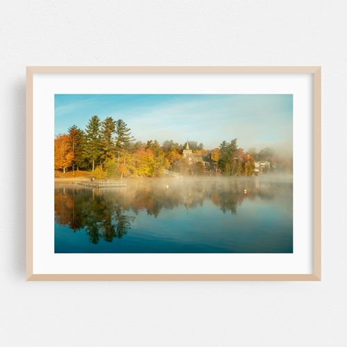 Foggy Autumn Morning, Lake Placid