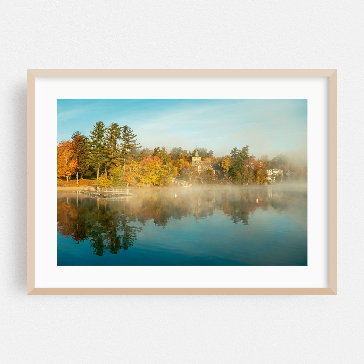 Foggy Autumn Morning, Lake Placid – image 1 of 6