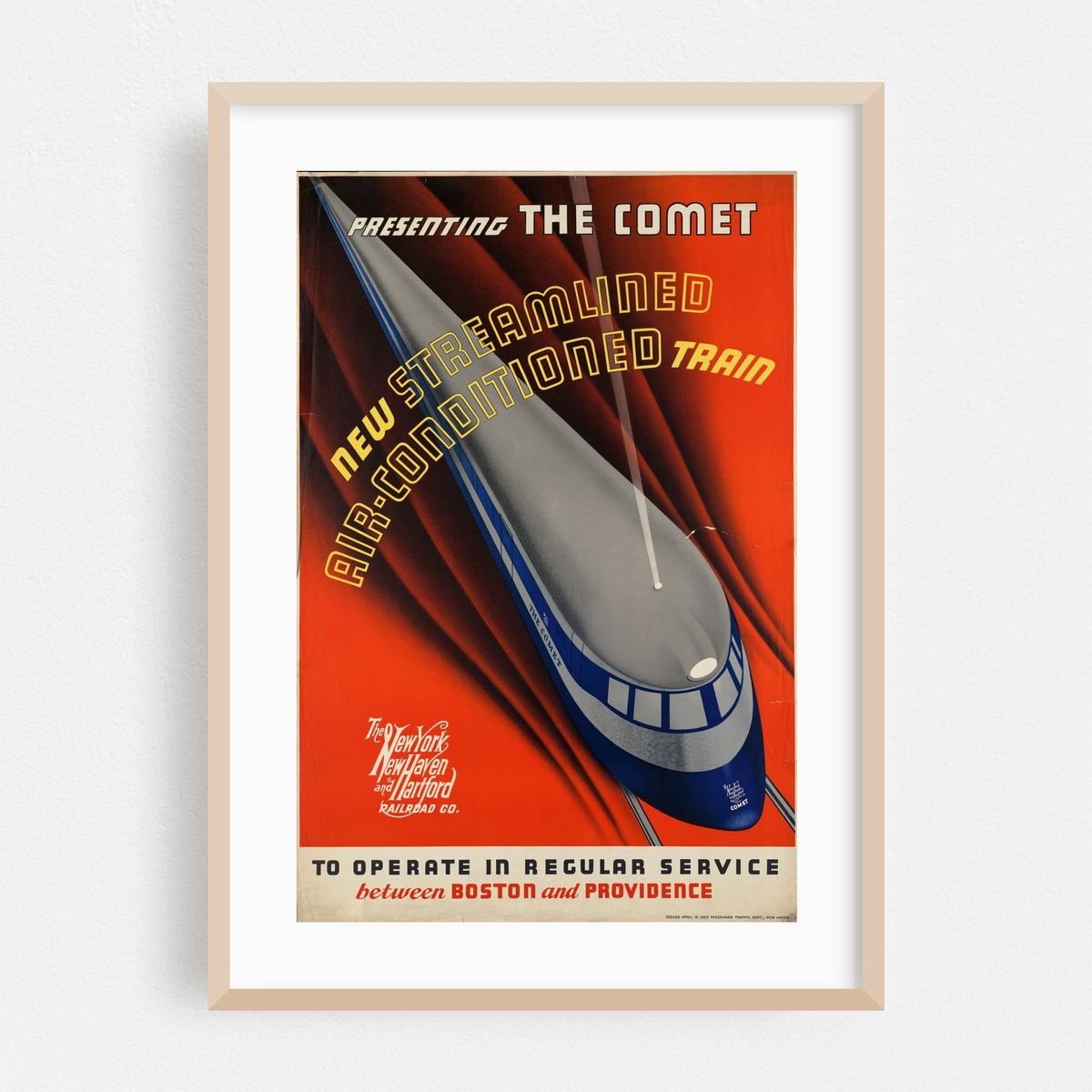 Presenting the comet. New streamlined air-conditioned train – image 1 of 4