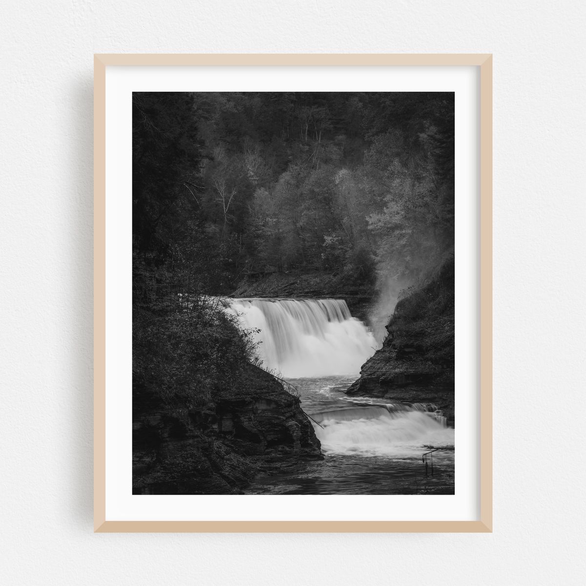 Lower Falls, Letchworth B&W – image 1 of 12