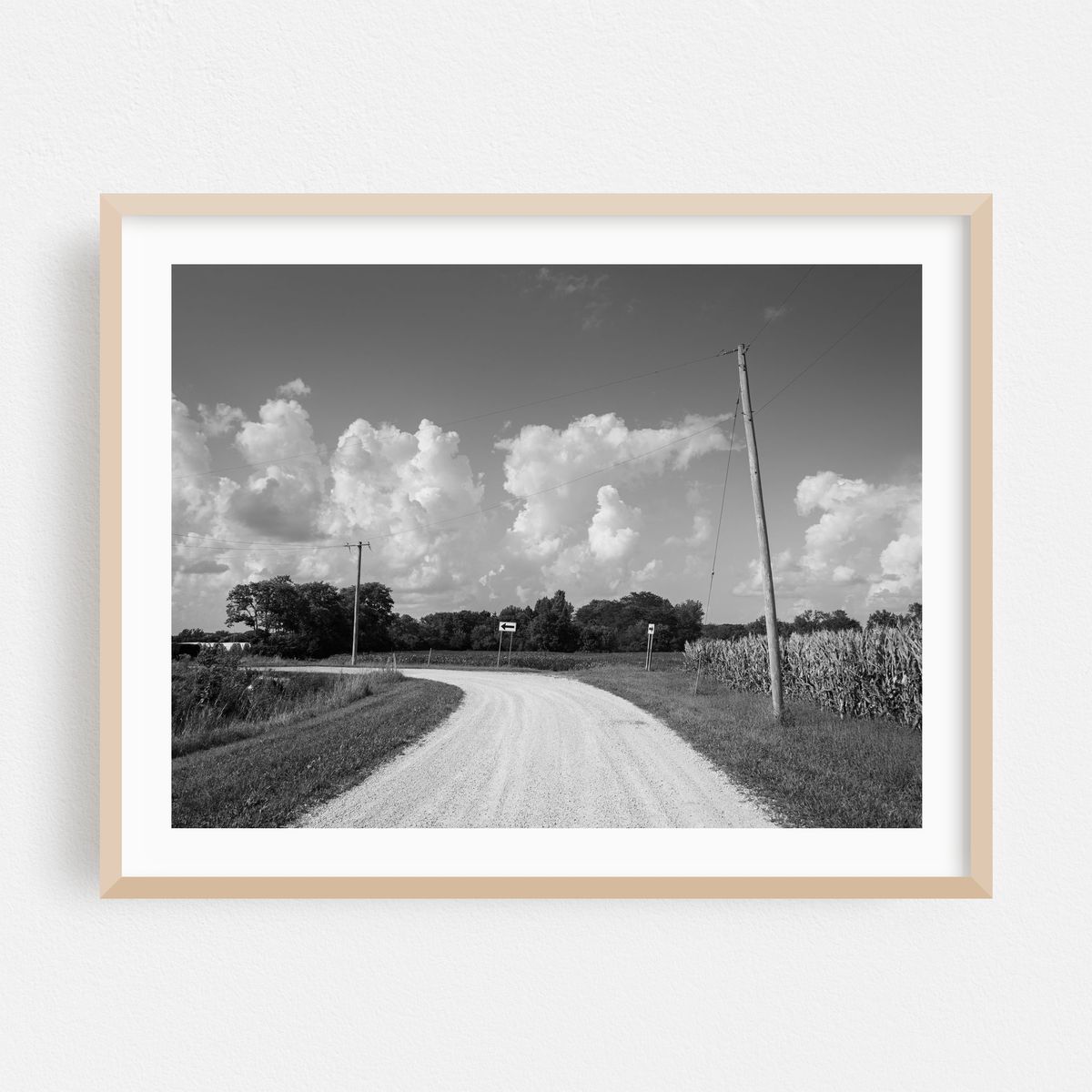 Dirt Road, Illinois 01 B&W – image 1 of 3