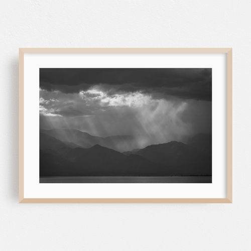 Dramatic Sky, Salton Sea B&W