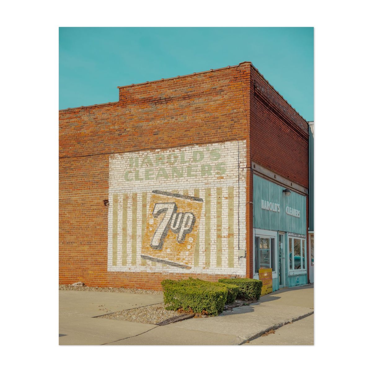Harold's Cleaners 7-Up Sign – image 1 of 2