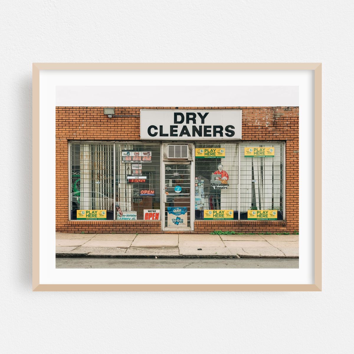 Dry Cleaners, Elizabeth On the Roadside Posters, Framed Wall Art