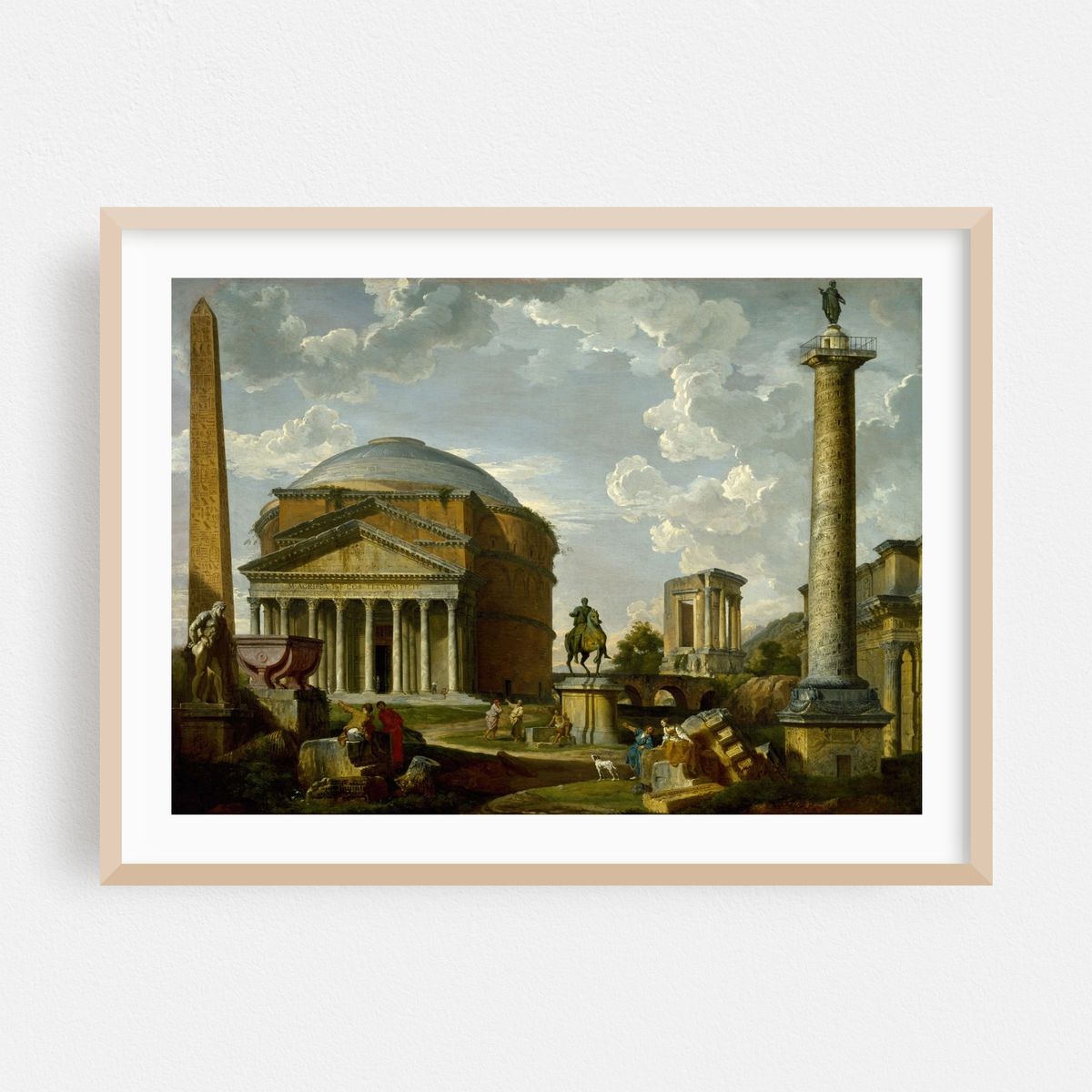 Fantasy View with the Pantheon and other Monuments of Ancient Rome (1737) – image 1 of 6