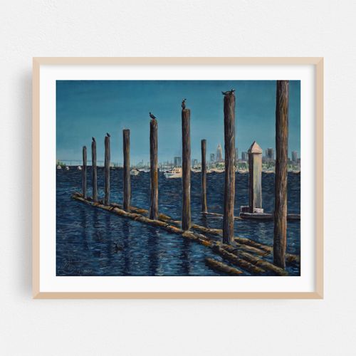 Oil Painting - San Francisco from Sausalito