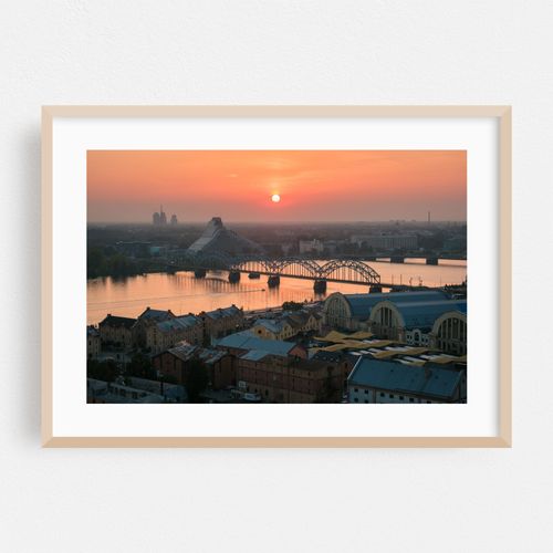 Sunset over the Daugava, Riga
