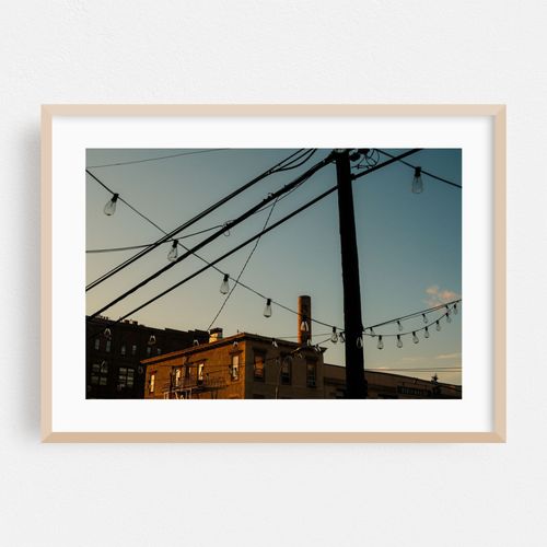 String Lights in Astoria, Queens