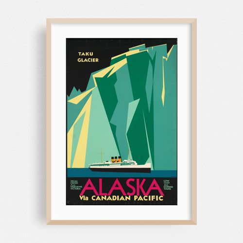 Alaska via Canadian Pacific. Taku Glacier