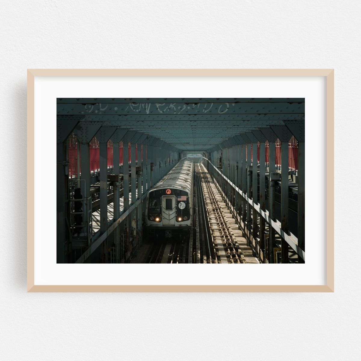 J on Williamsburg Bridge, Brooklyn – image 1 of 6
