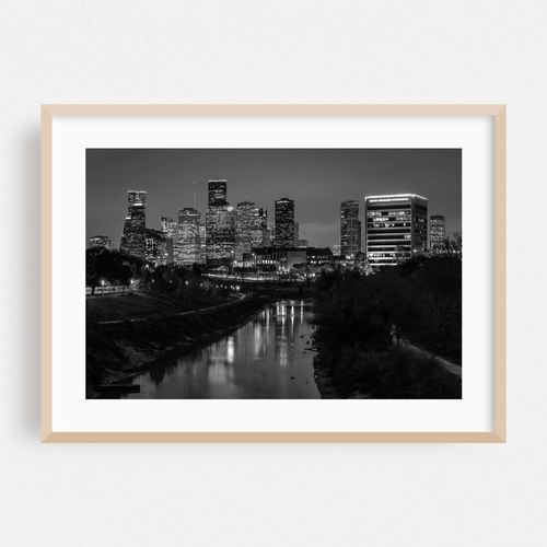 Houston Skyline 02 B&W