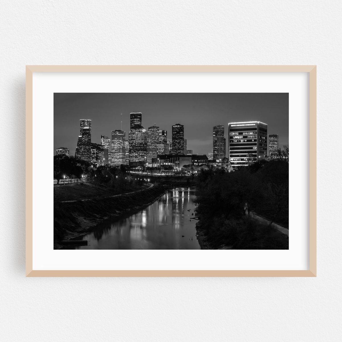 Houston Skyline 02 B&W – image 1 of 6