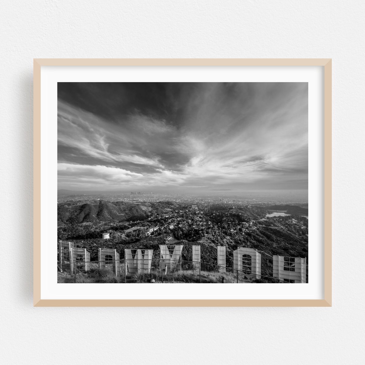 Above the Hollywood Sign B&W – image 1 of 5