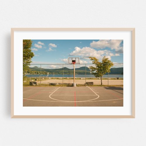 Basketball Court at North Beach, Lake Willoughby 01
