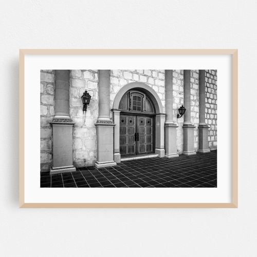 Entering Old Mission B&W