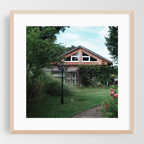 Farmhouse with Street Lamp