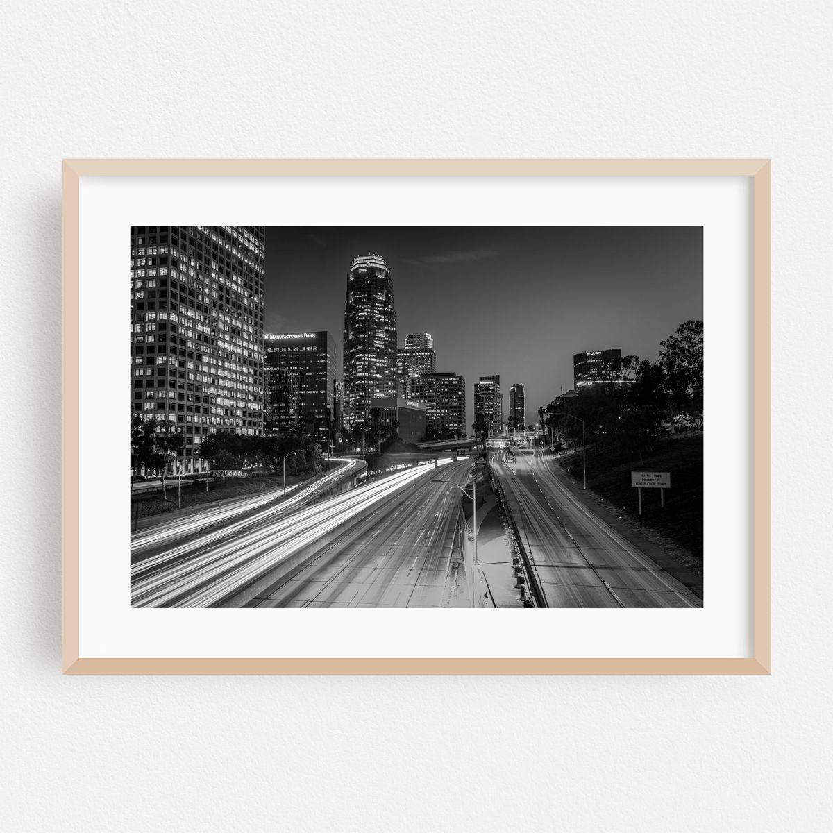 Traffic on the 110 B&W – image 1 of 6