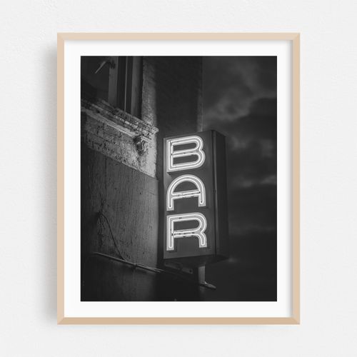 Bar, Williamsburg B&W