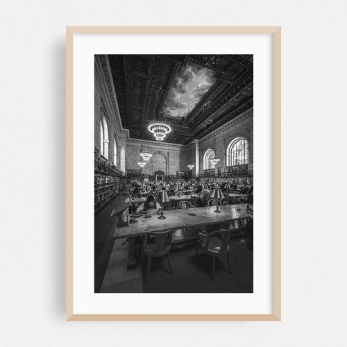 Rose Reading Room, NYPL 01 B&W