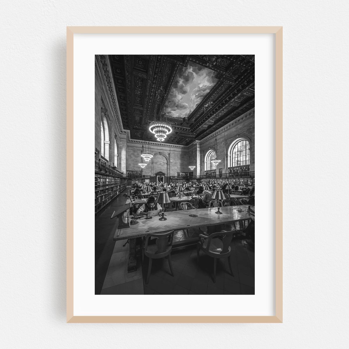 Rose Reading Room, NYPL 01 B&W – image 1 of 16