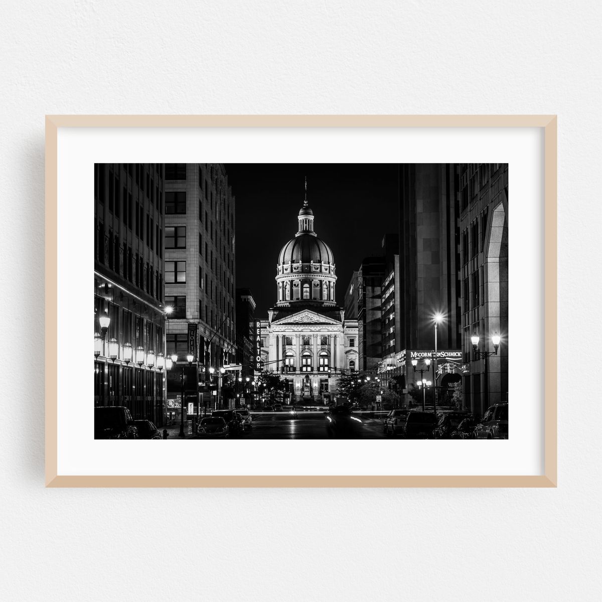 Market St & The Statehouse B&W – image 1 of 6