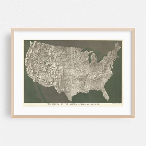Topography of the United States of America (1893)