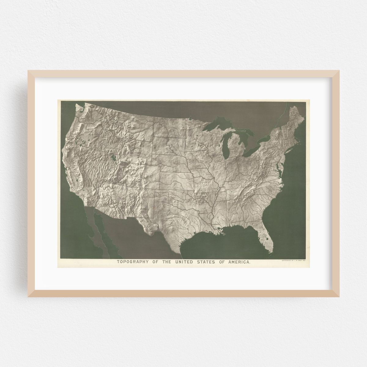 Topography of the United States of America (1893) – image 1 of 6