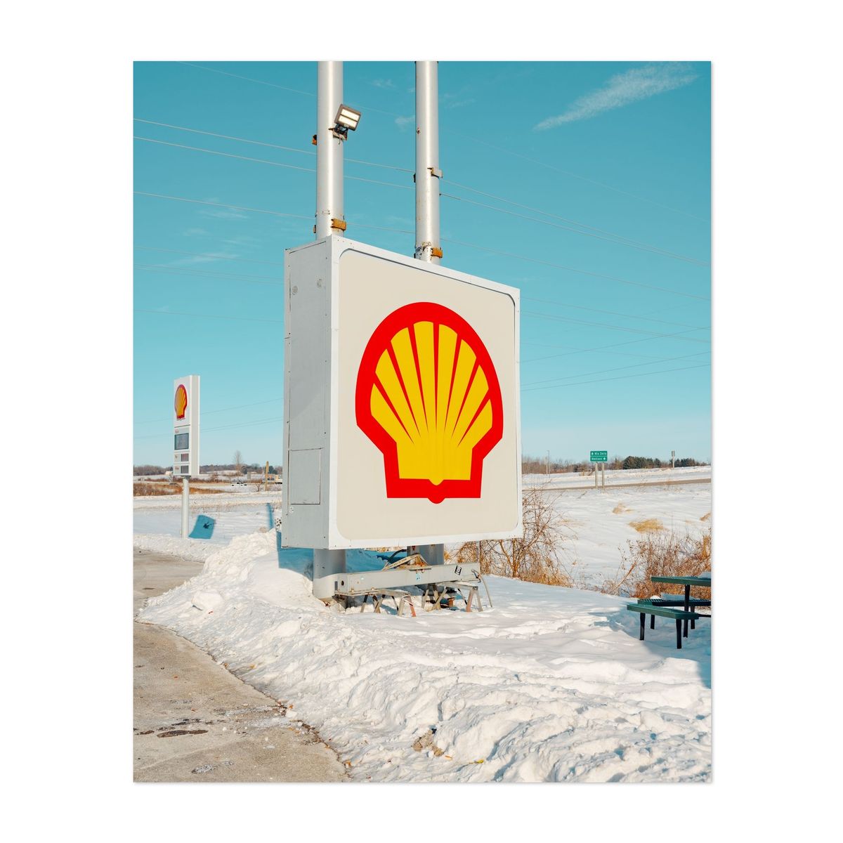Broken Shell Station Sign – image 1 of 2