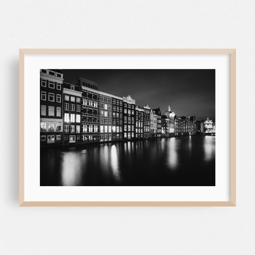 Damrak Canal B&W